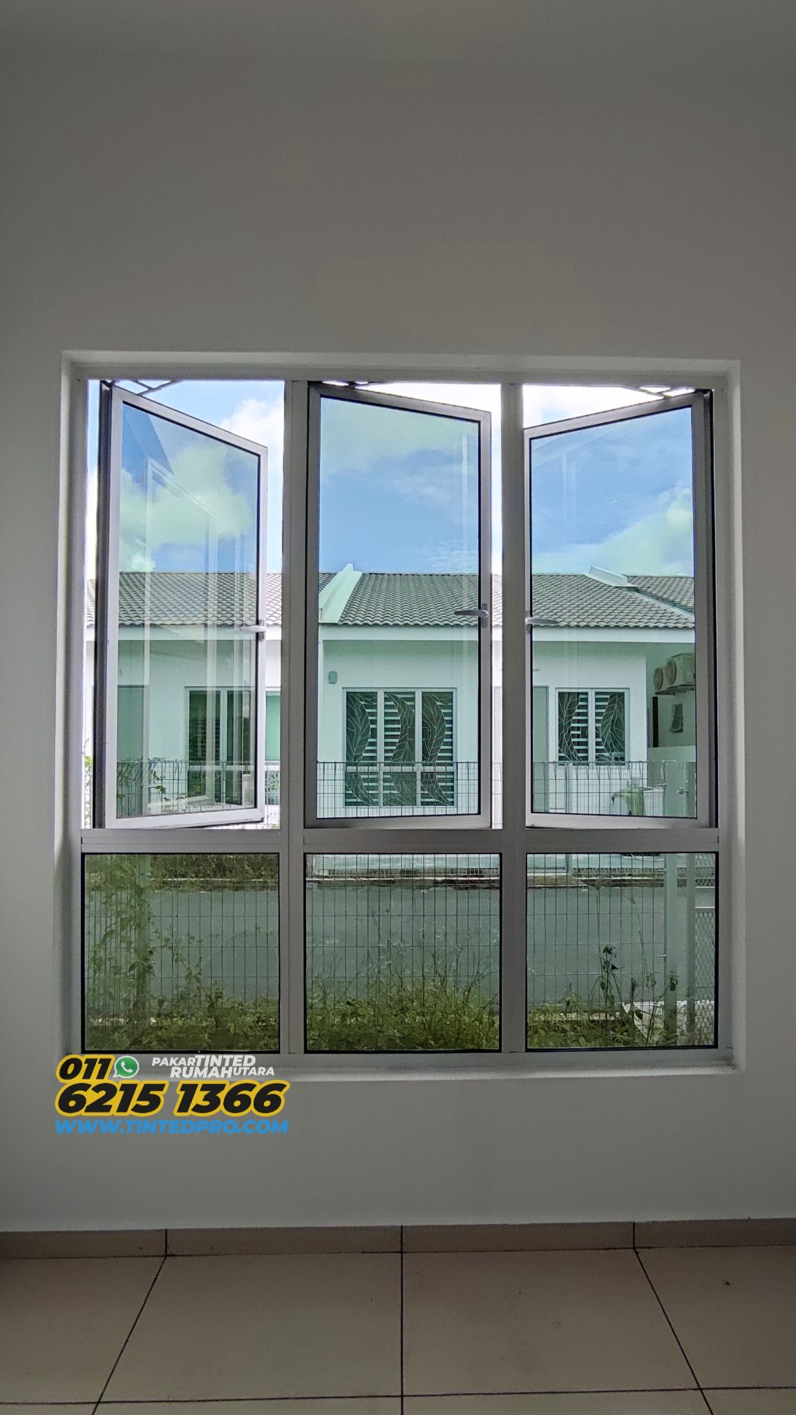 Tinted rumah Taman Anggerik, Parit Buntar, Perak