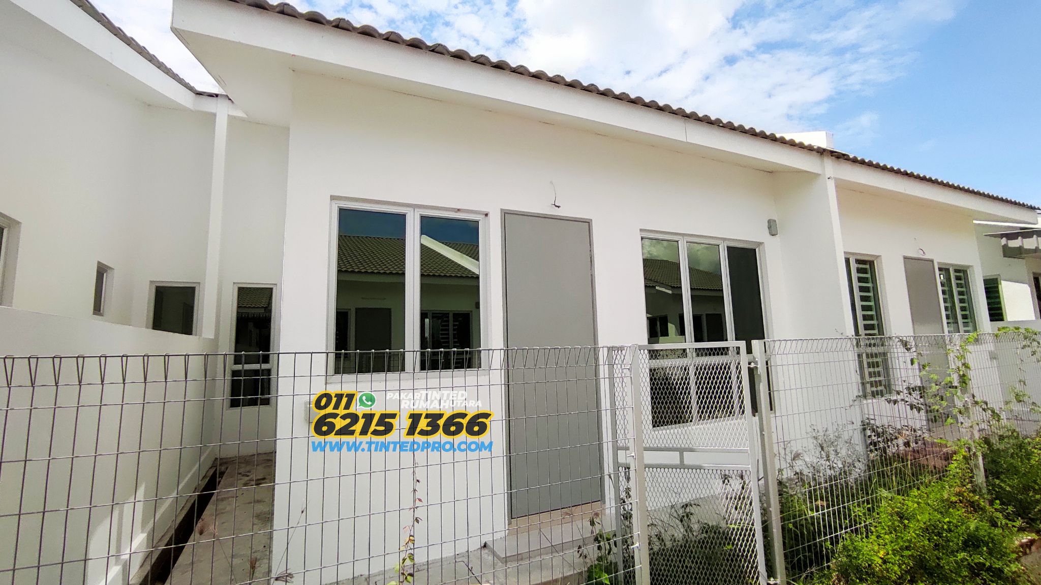 Tinted rumah Taman Anggerik, Parit Buntar, Perak