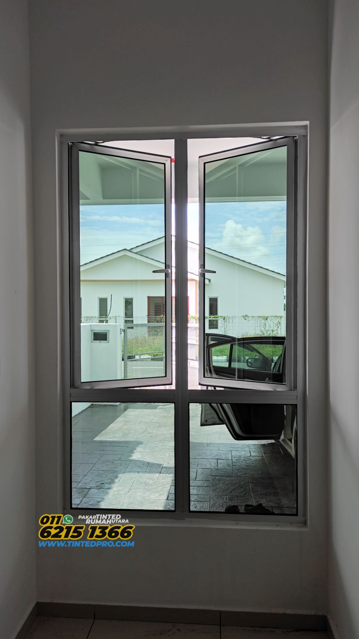Tinted rumah Taman Anggerik, Parit Buntar, Perak
