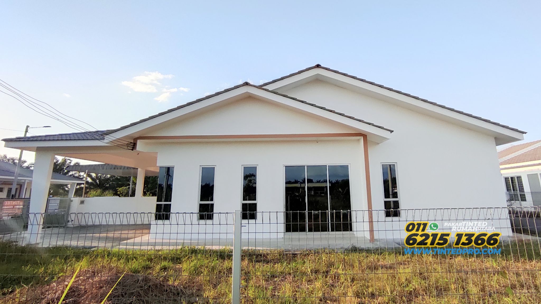 Tinted rumah Taman Anggerik, Parit Buntar, Perak