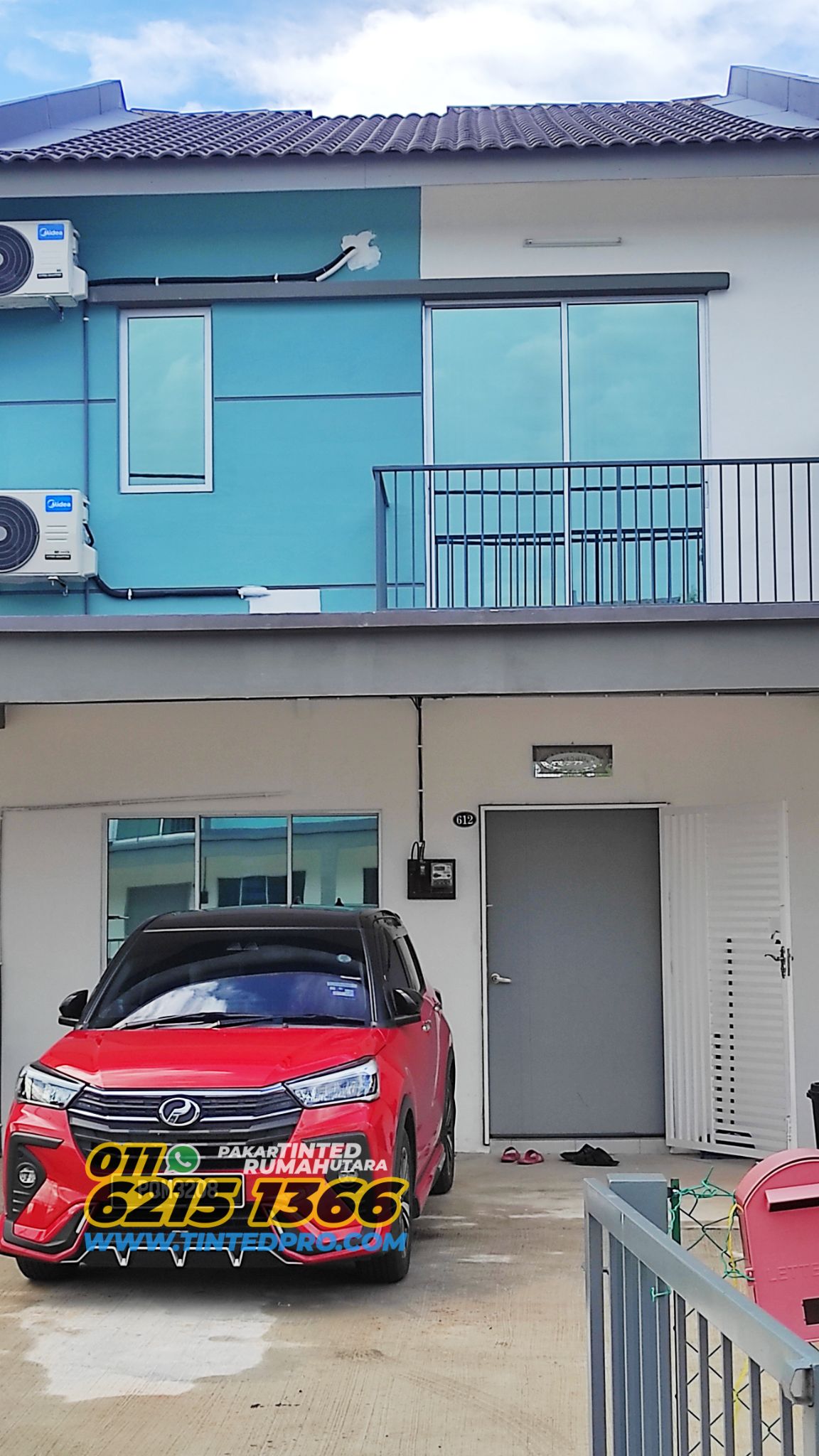 Pemasangan tinted rumah di Taman Arowana (Scientex), Sungai Petani, Kedah