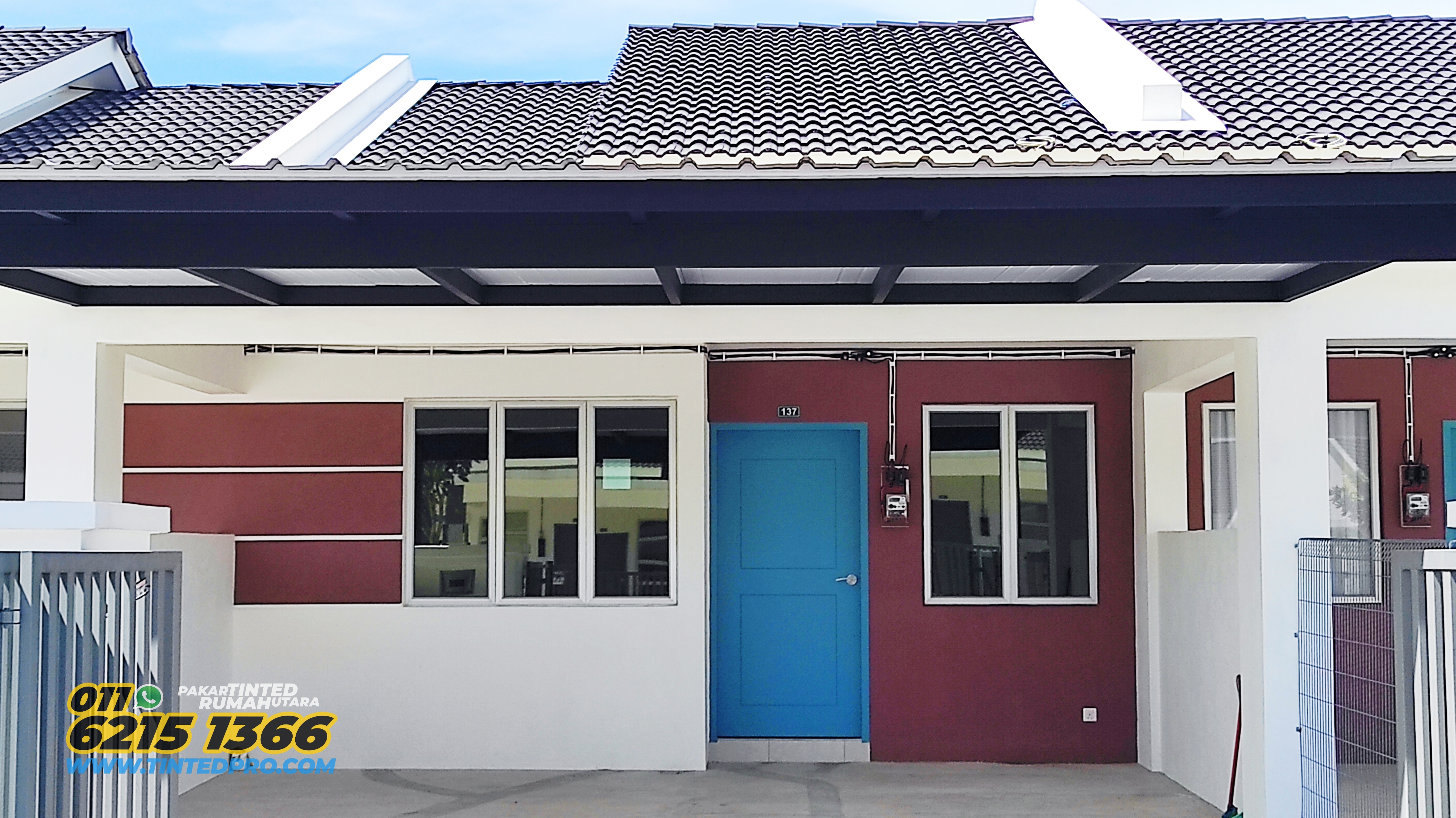 Pemasangan tinted rumah di Enesta Avenue, Kulim Kedah