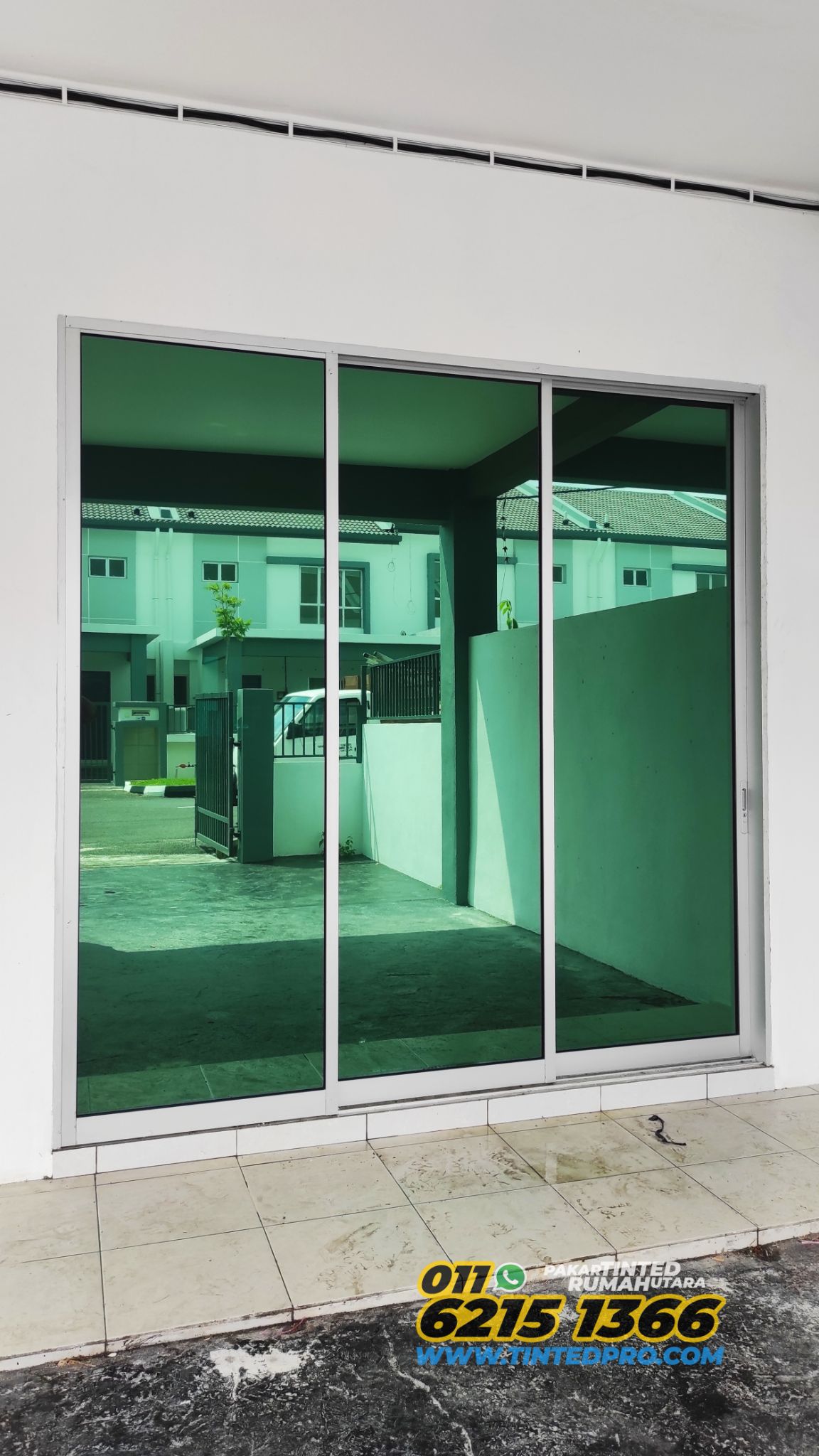 Pemasangan tinted rumah di residensi Pr1ma Junjong, Kulim, Kedah