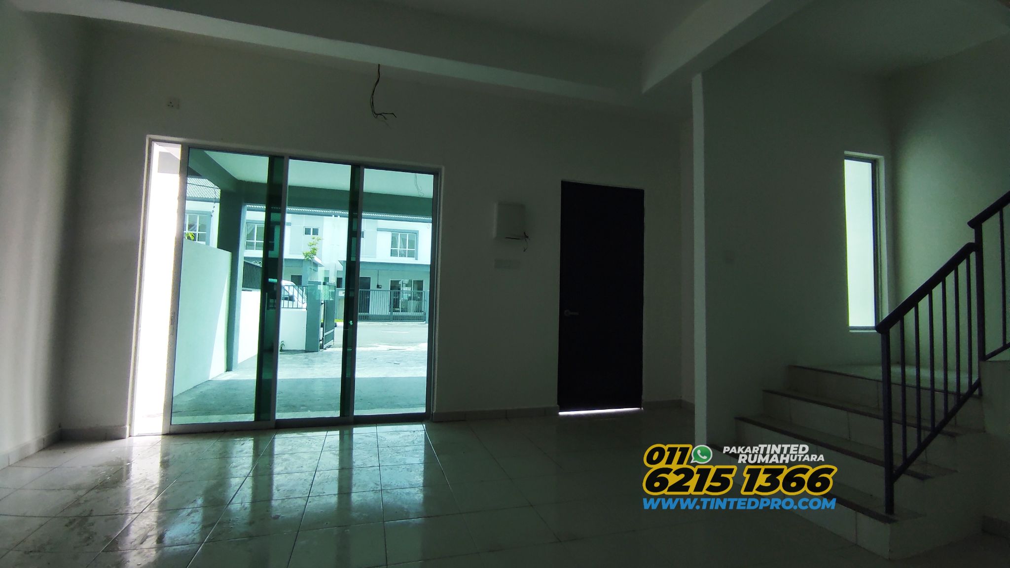 Pemasangan tinted rumah di residensi Pr1ma Junjong, Kulim, Kedah