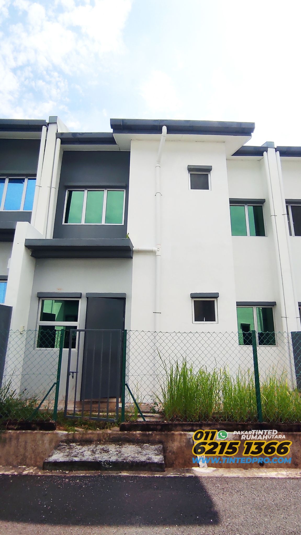 Pemasangan tinted rumah di residensi Pr1ma Junjong, Kulim, Kedah