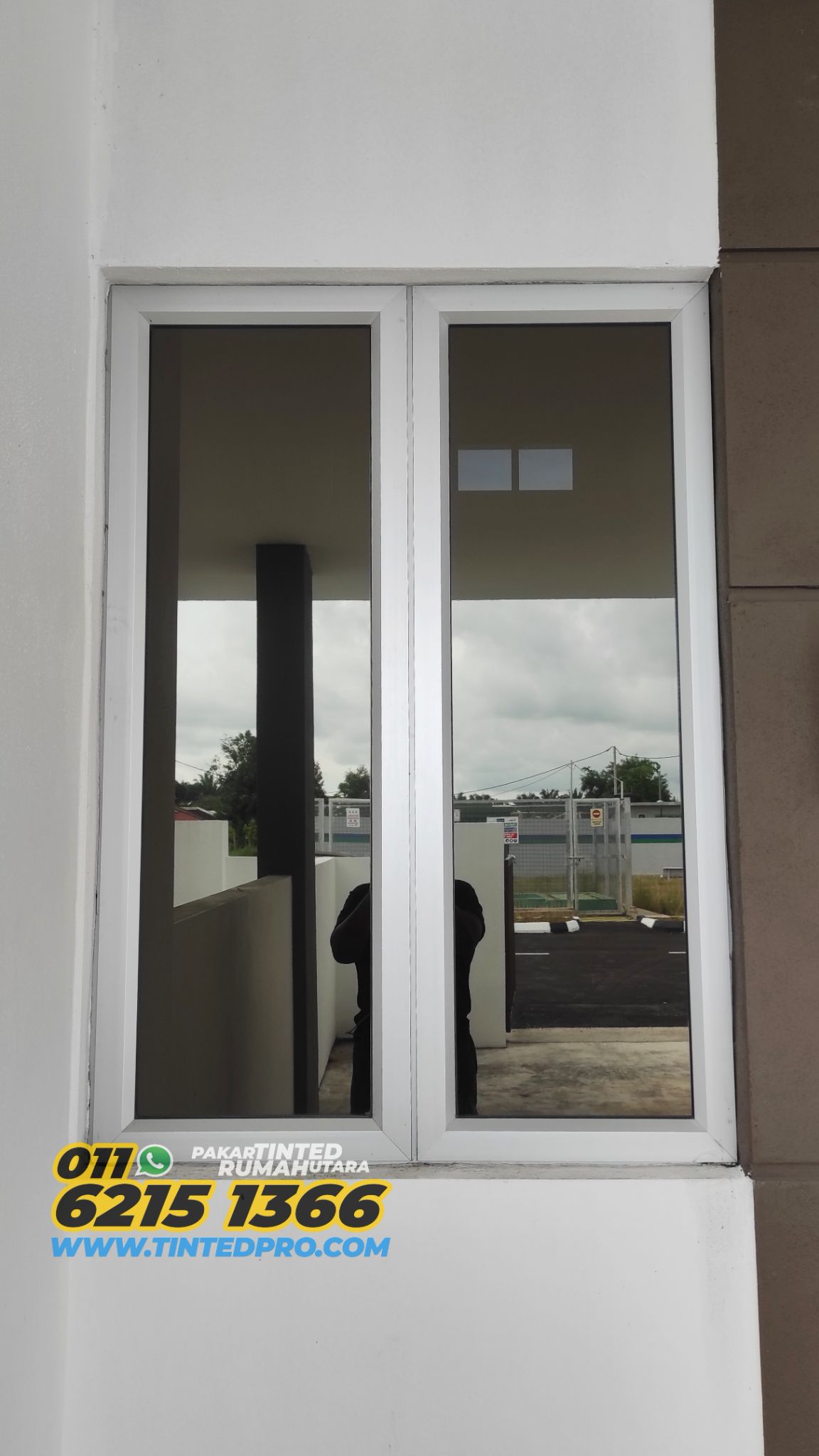Pemasangan tinted rumah di Taman Seri Mutiara, Bandar Baharu, Kedah
