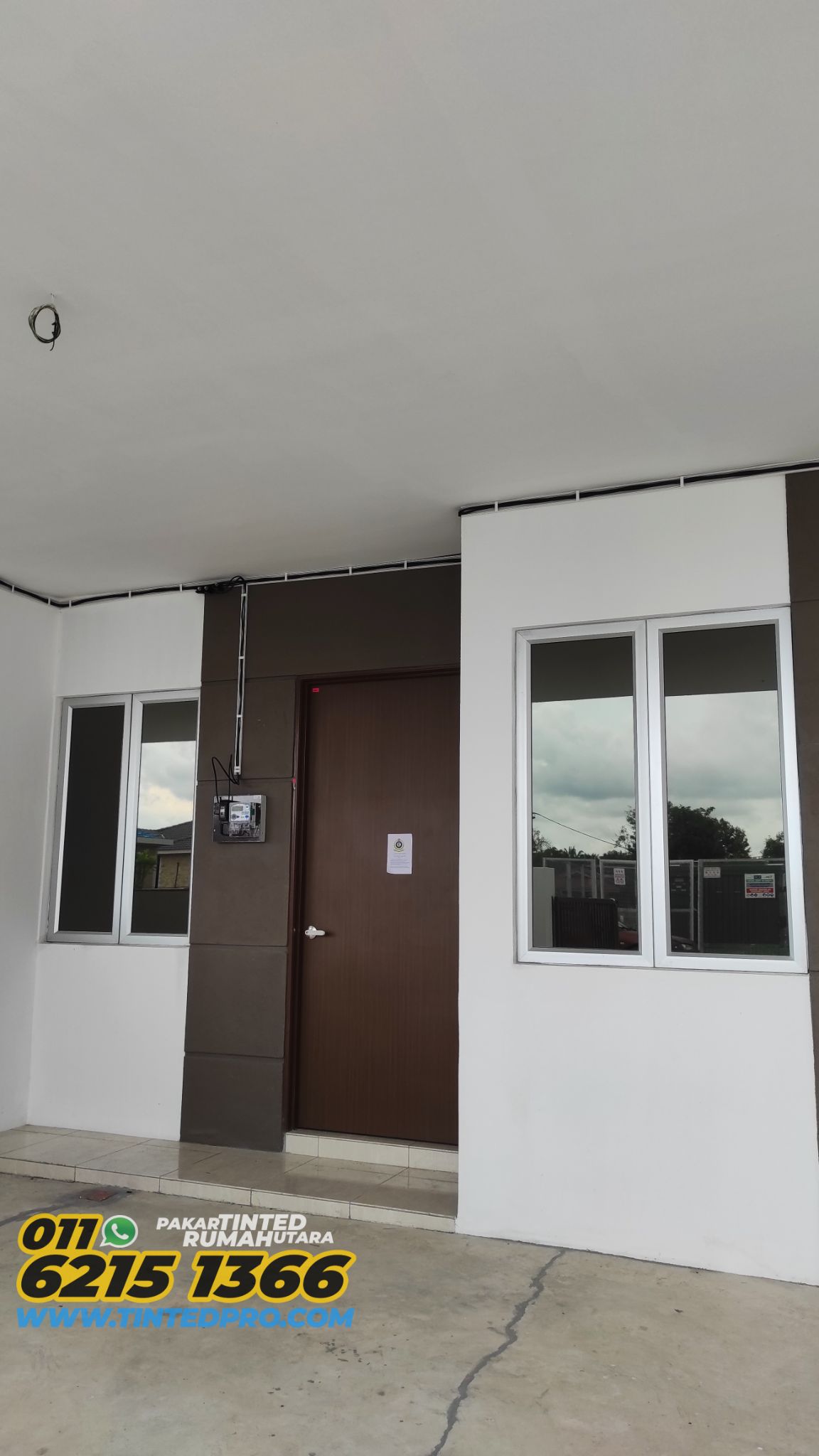 Pemasangan tinted rumah di Taman Seri Mutiara, Bandar Baharu, Kedah