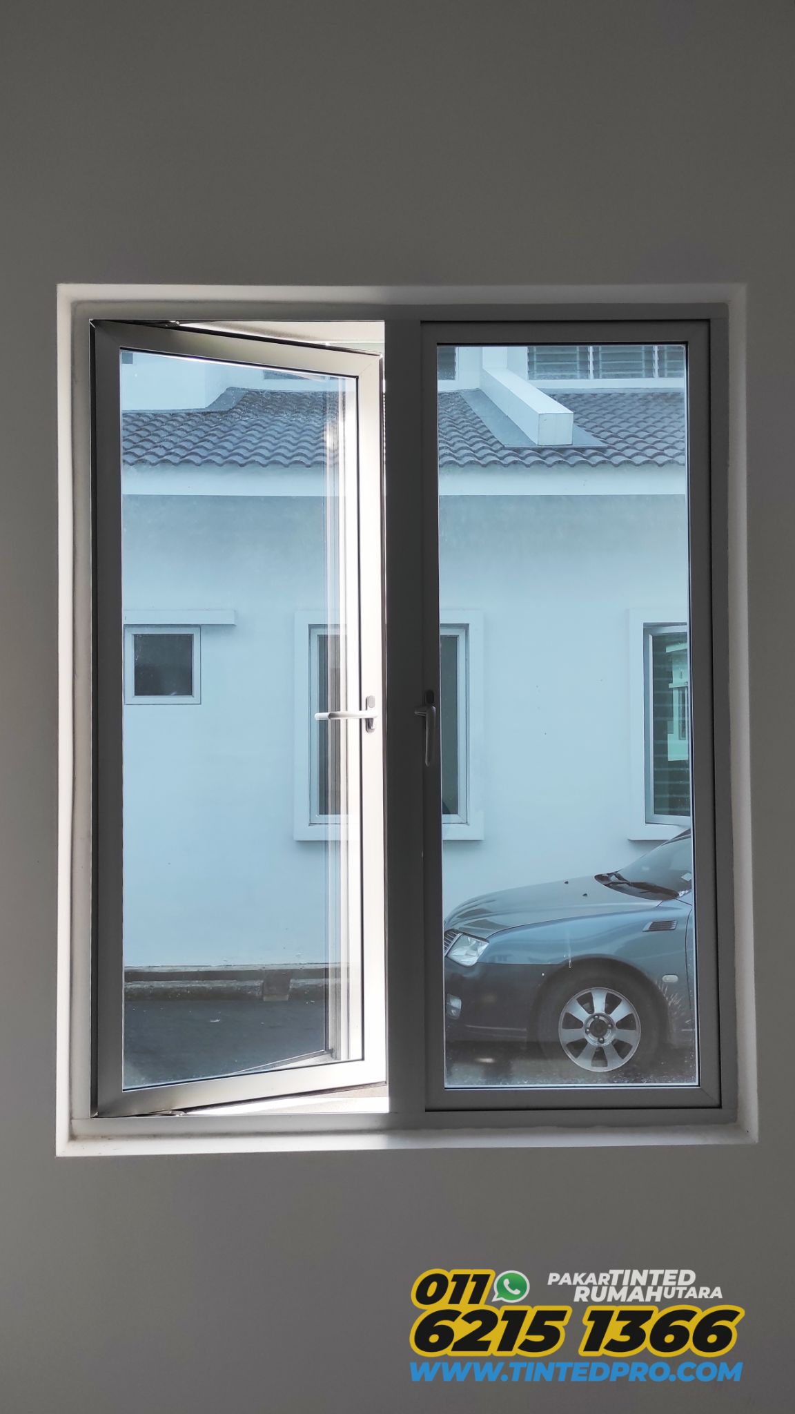 Pemasangan tinted rumah di Taman Seri Mutiara, Bandar Baharu, Kedah