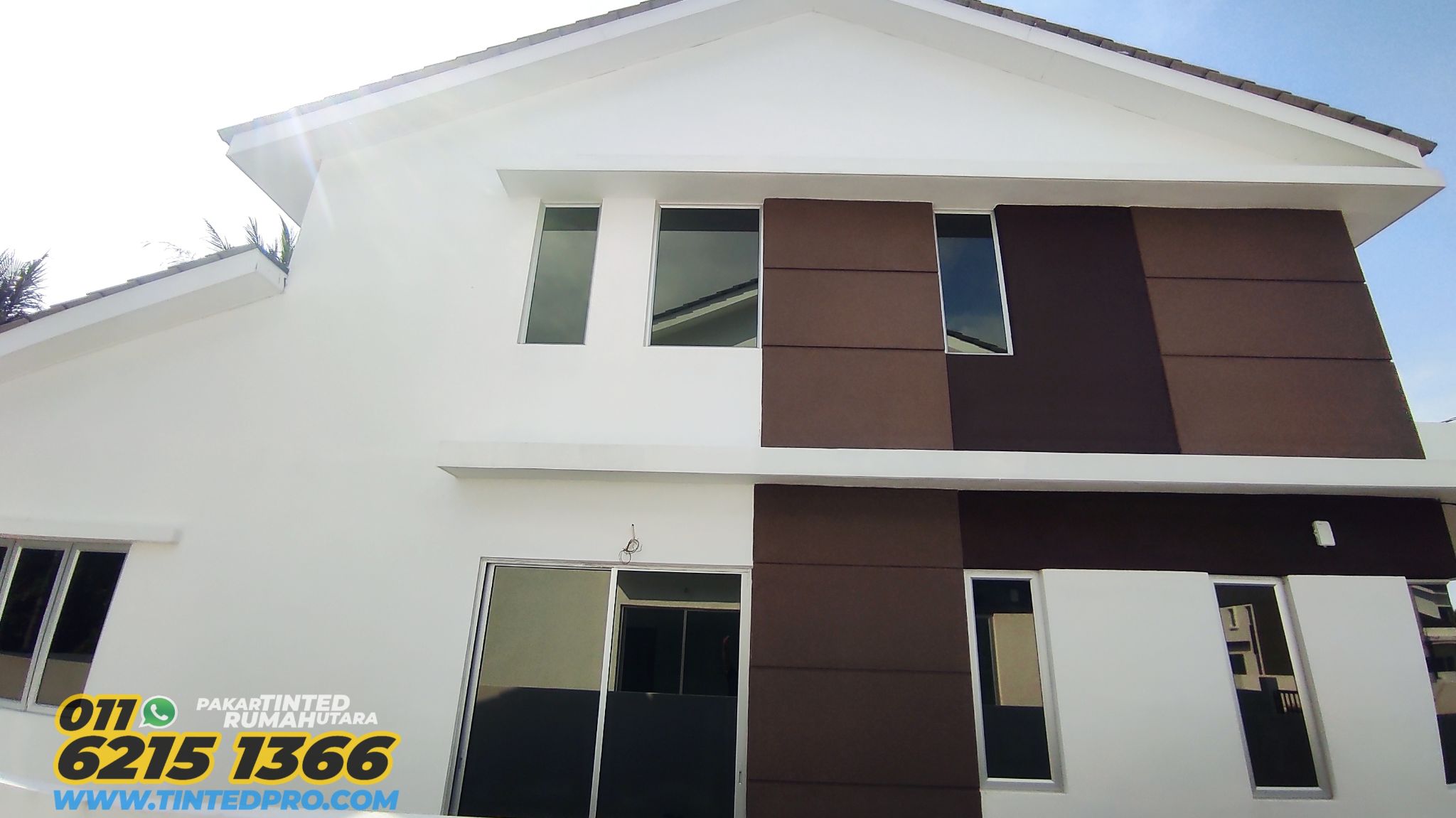 Pemasangan tinted rumah di Taman Seri Mutiara, Bandar Baharu, Kedah