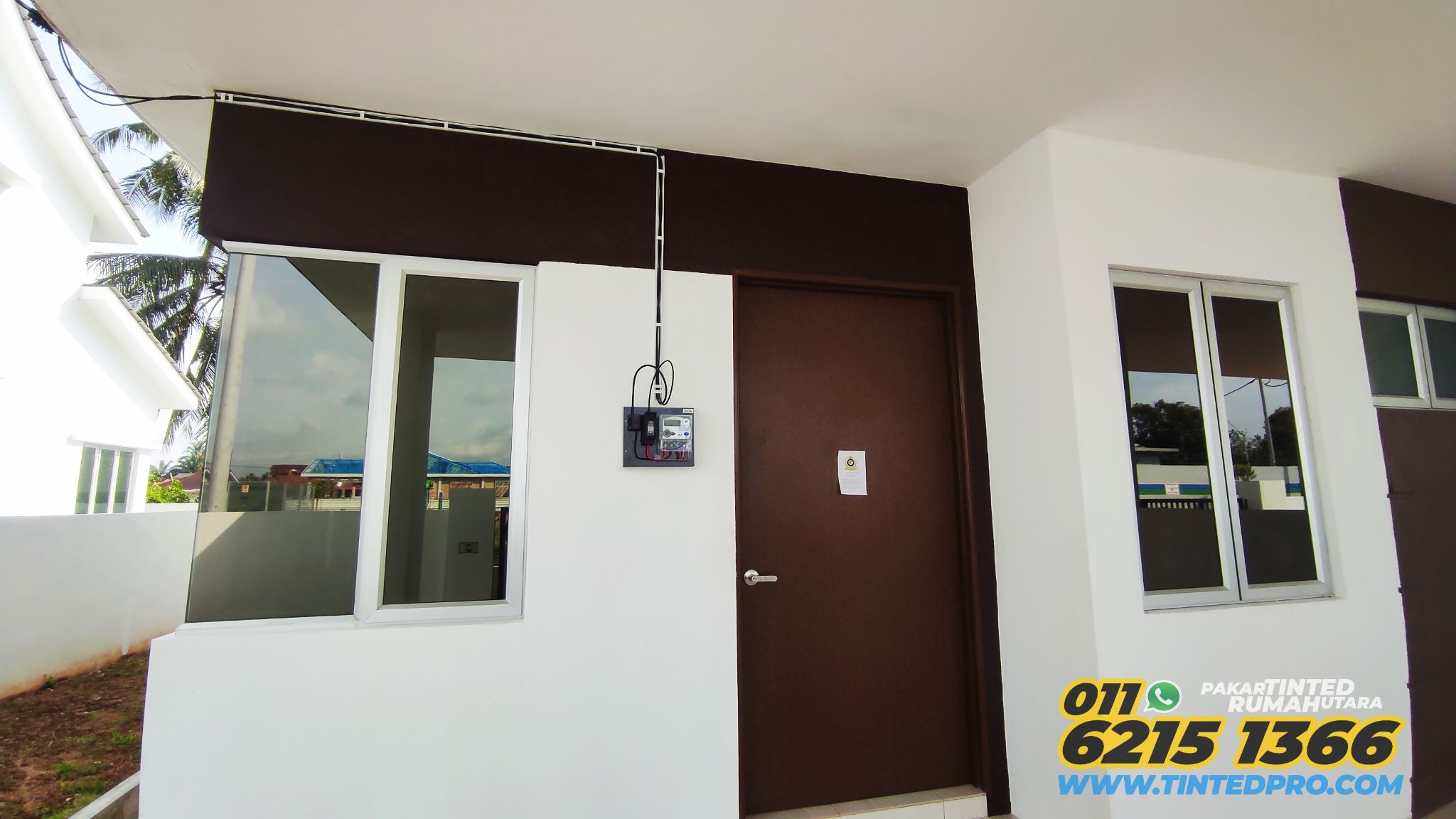 Pemasangan tinted rumah di Taman Seri Mutiara, Bandar Baharu, Kedah