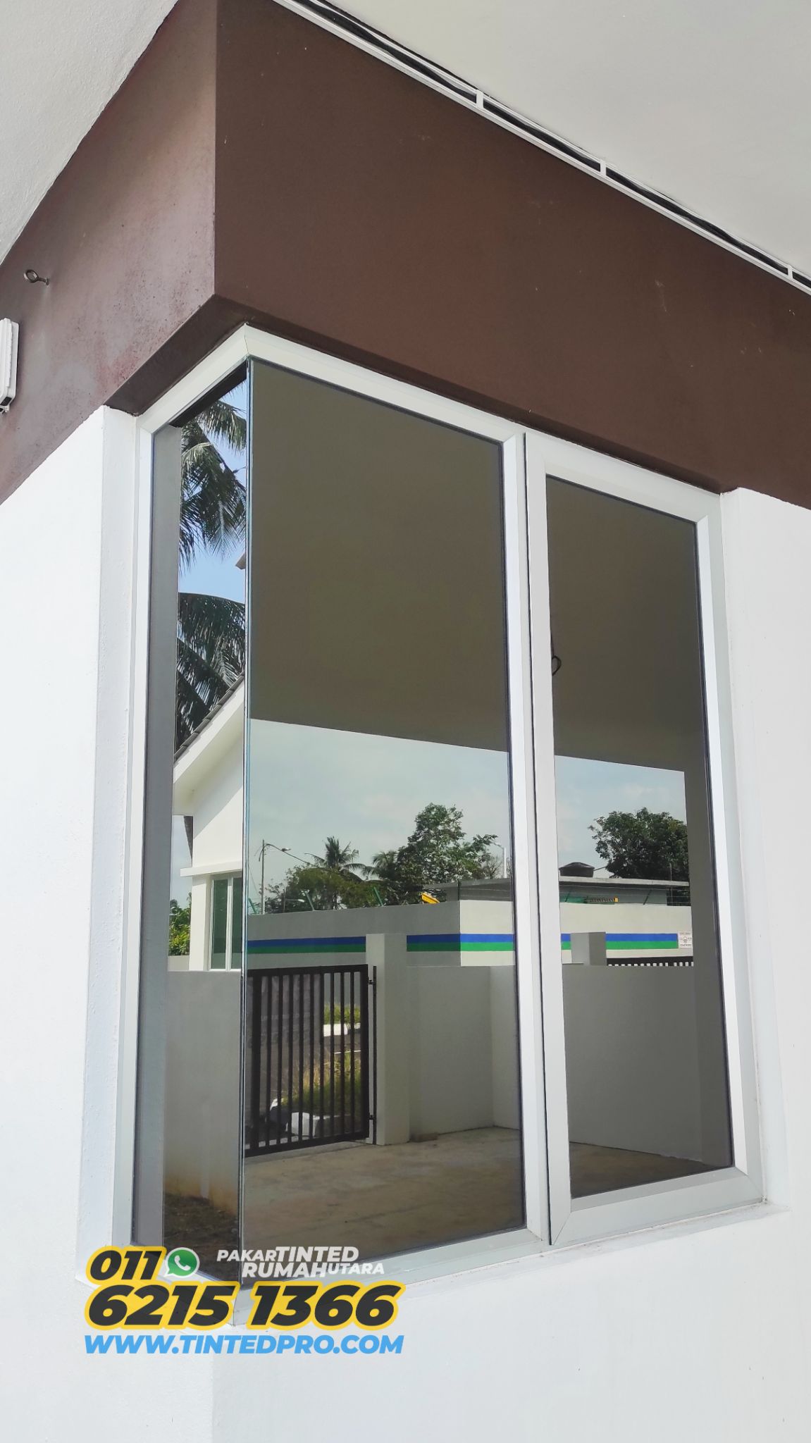 Pemasangan tinted rumah di Taman Seri Mutiara, Bandar Baharu, Kedah