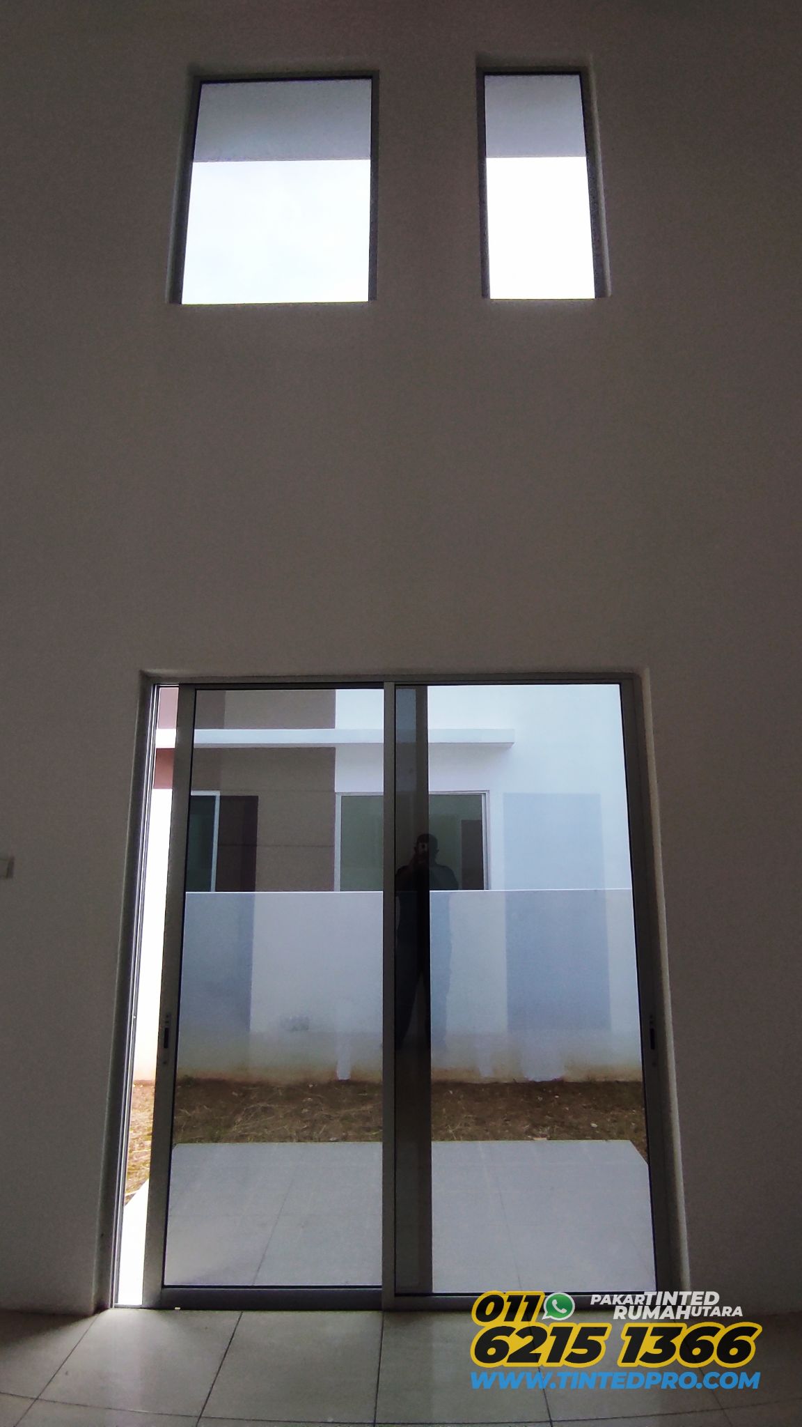 Pemasangan tinted rumah di Taman Seri Mutiara, Bandar Baharu, Kedah
