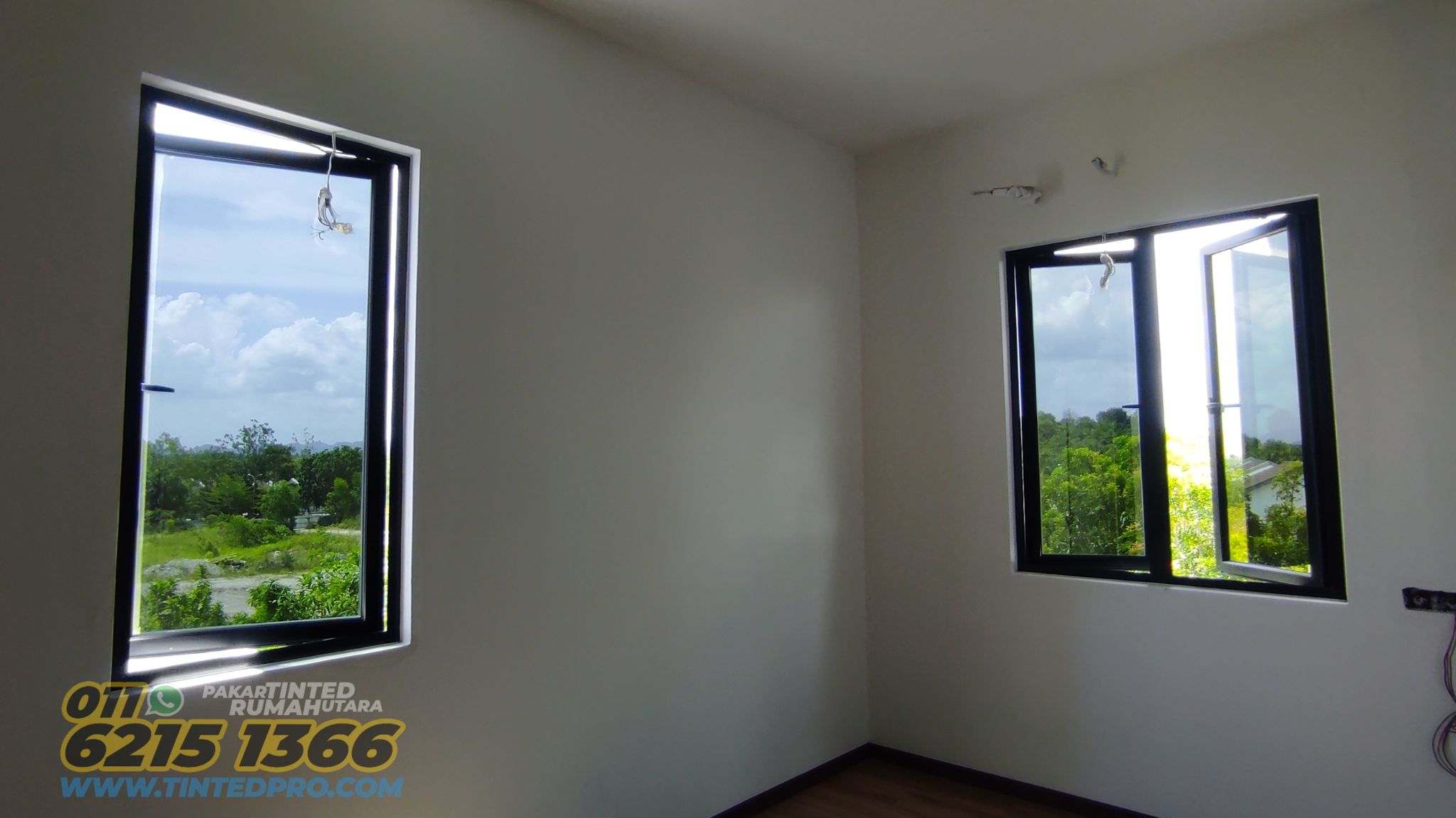 Pemasangan tinted rumah di Sierra Bukit Banyan, Sungai Petani, Kedah.