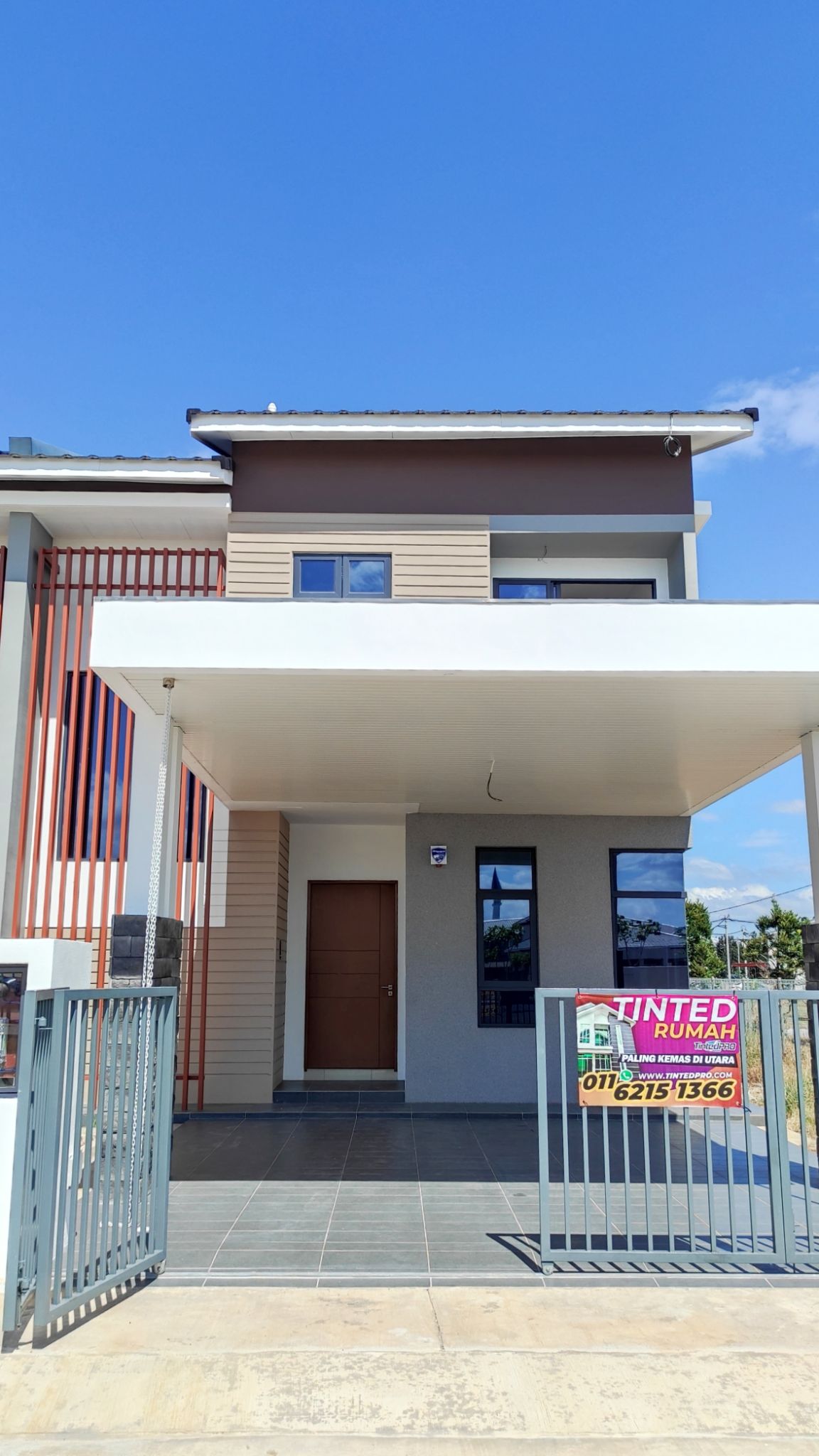 Tinted rumah Bertam Lakeview, Pulau Pinang